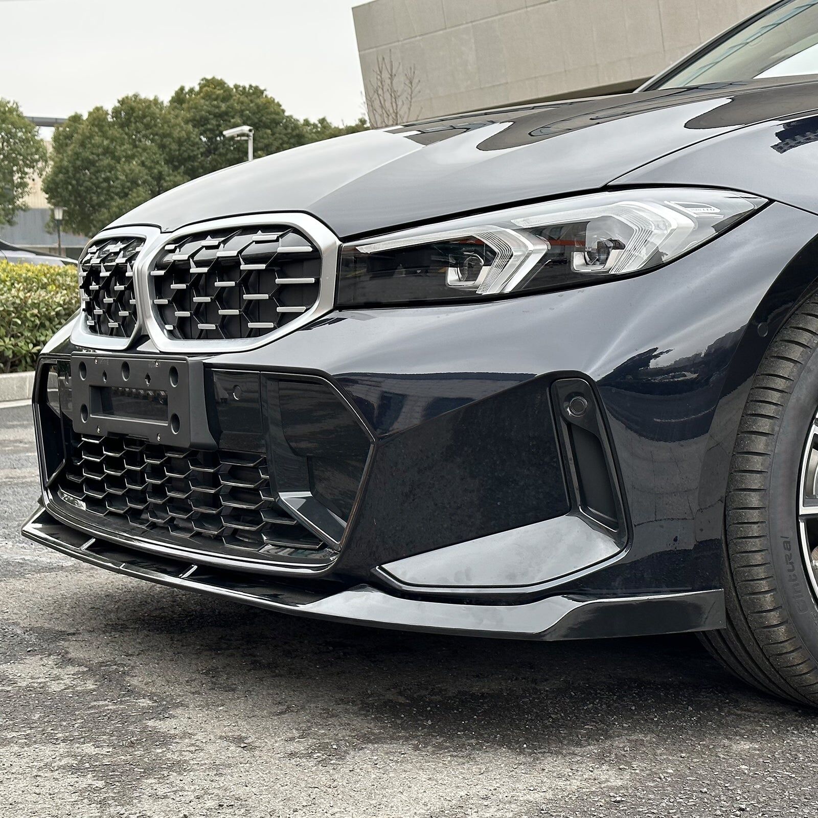 2023-2025 BMW 3-Series M340i G20 M-Performance Style Black Front Bumper Lip 2PCS
