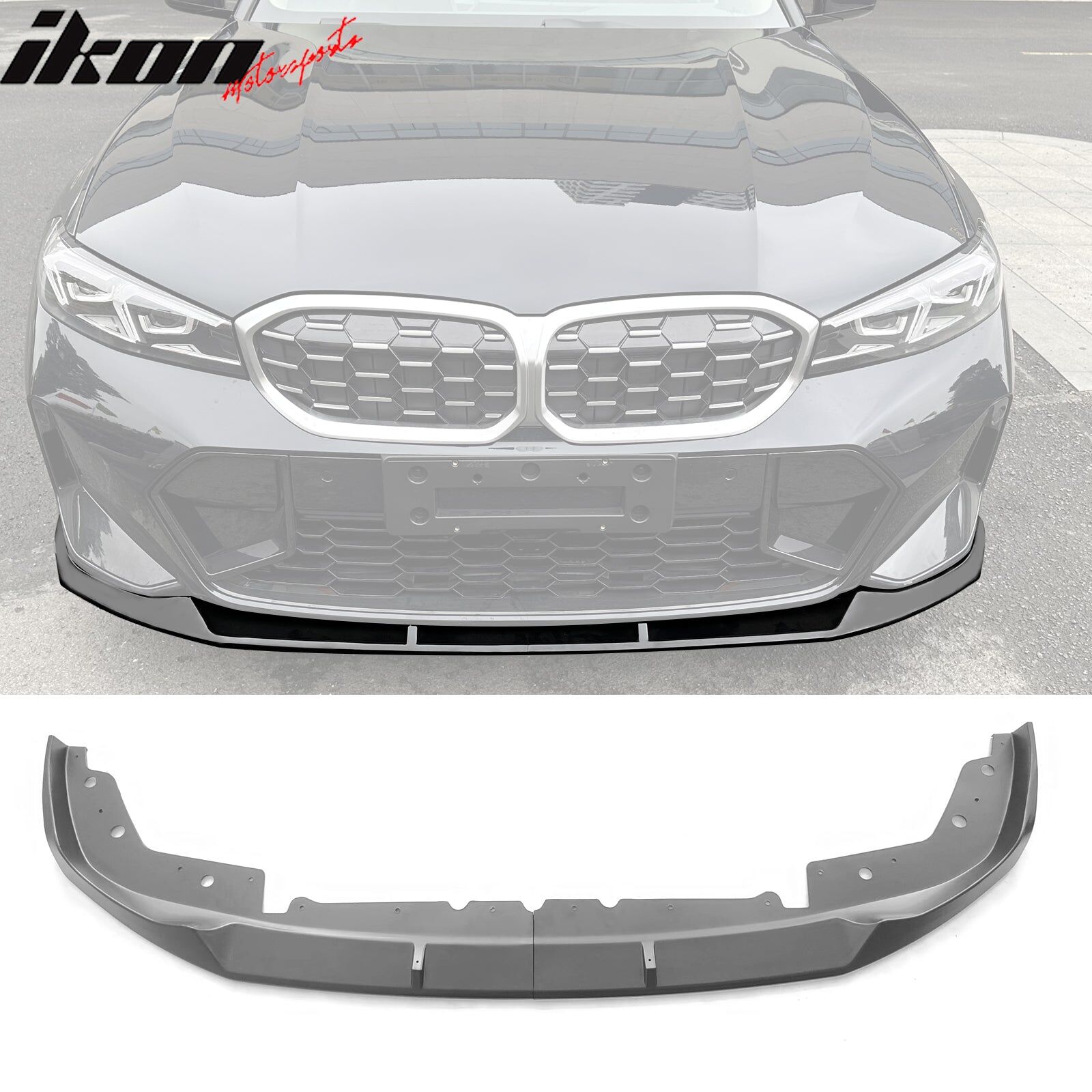 2023-2025 BMW 3-Series M340i G20 M-Performance Style Black Front Bumper Lip 2PCS
