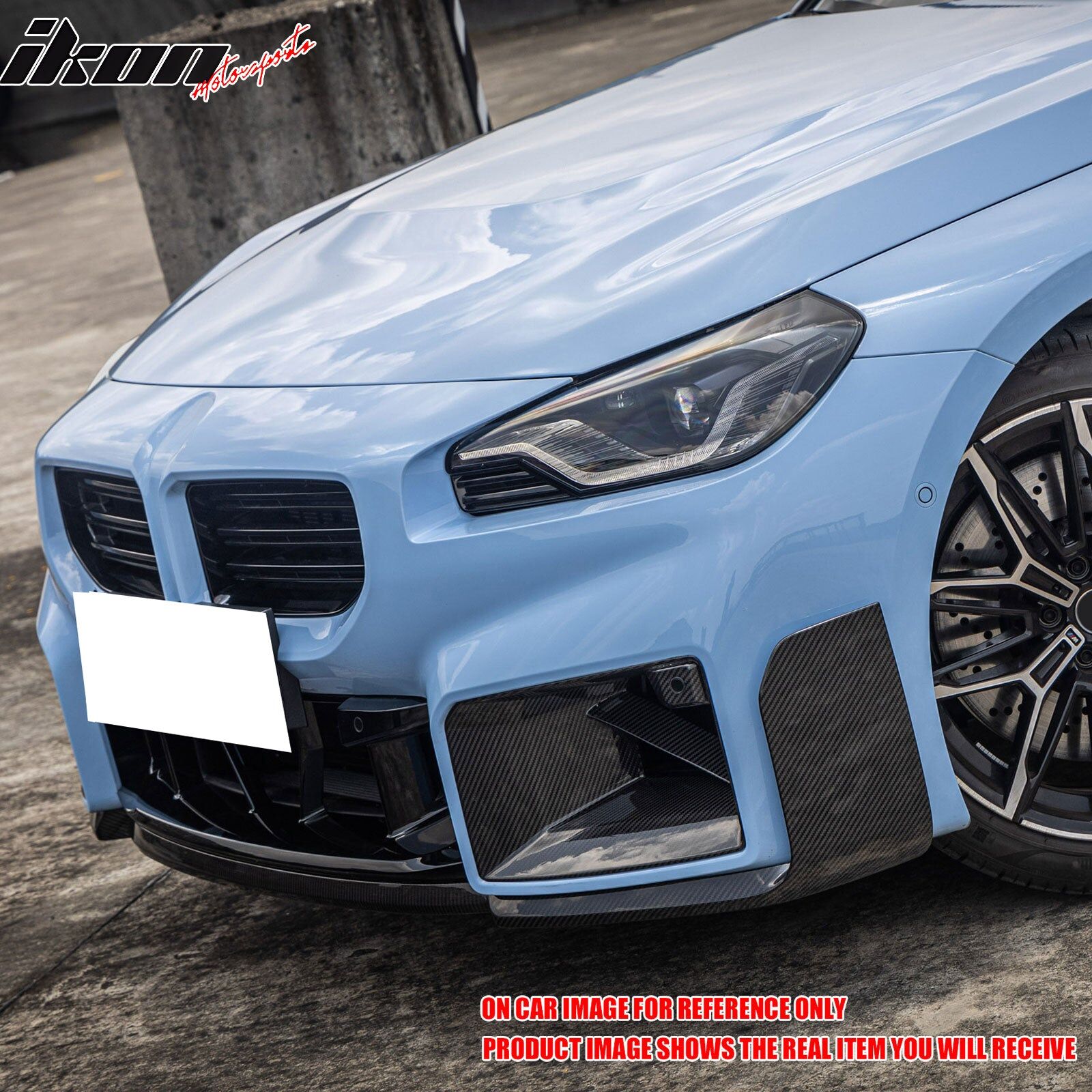 2023-2024 BMW 2-Series M2 G87 M-Performance Style Front Bumper Lip 3PCS