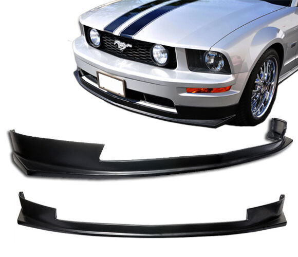 2005-2009 Ford Mustang Front Bumper Lip Type-Sport Poly-Urethane - BLF-FM05V8S-P