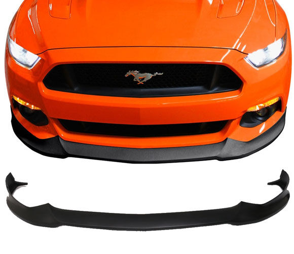 2015-2017 Ford Mustang 4CYL/V6/V8 SS Polyurethane Front Bumper Lip - IKN-BLF-FM15SS-PU
