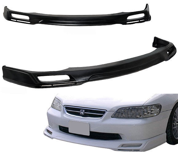 1998-2002 Honda Accord 4DR Front Bumper Lip JP Style Poly-Urethane - BLF-HA984J-