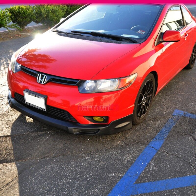 2006-2008 Honda Civic 2DR Front Bumper Lip MUG Style Poly-Urethane