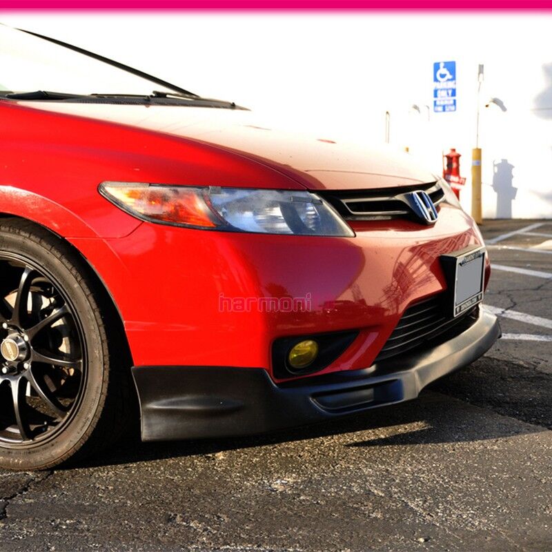 2006-2008 Honda Civic 2DR Front Bumper Lip MUG Style Poly-Urethane