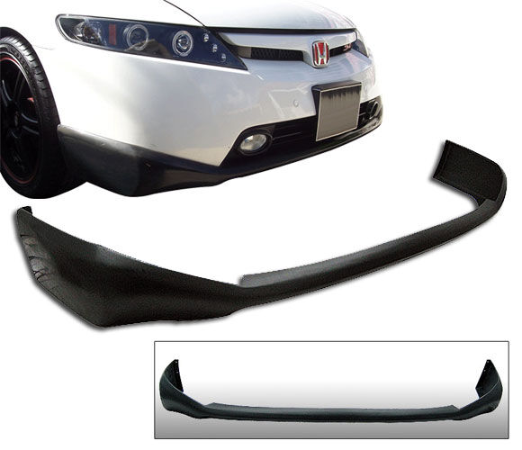 2006-2011 Honda Civic 4DR Front Bumper Lip Type Sport Poly-Urethane - BLF-HC064S