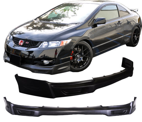 2009-2011 Honda Civic 2DR Mugen Front Bumper Lip Spoiler - BLF-HC092MU-PU