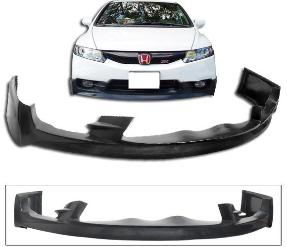 2009-2011 Honda Civic 4DR Mugen Front Bumper Lip Spoiler - BLF-HC09452-PU