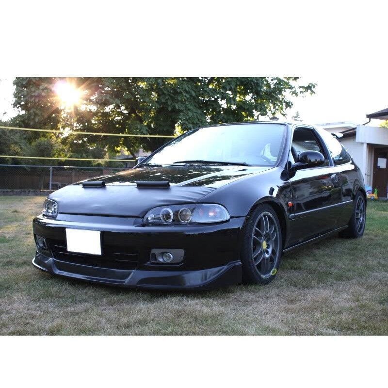 1992-1995 Honda Civic 2 3dr Front Lip Concept Type Poly-Urethane