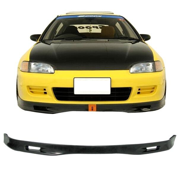 1992-1995 Honda Civic 2 3dr Front Bumper Lip SPN Style Poly-Urethane