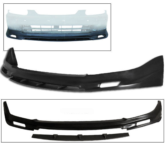 1996-1998 Honda Civic Front Bumper Lip DS Style Poly-Urethane - BLF-HC96DS-PU