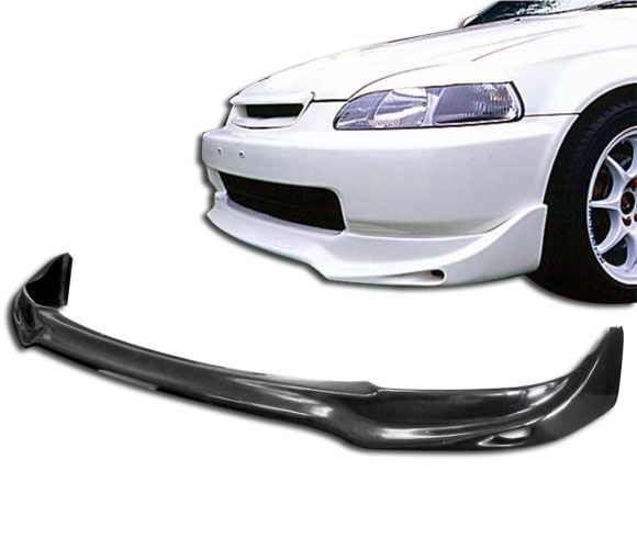 1996-1998 Honda Civic JUN Style Front Bumper Lip Poly-Urethane - BLF-HC96JUN-PU