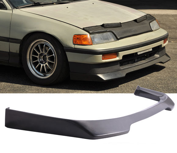 1988-1989 Honda CRX Ikon Polyurethane Front Bumper Lip - IKN-BLF-HX88IK-PU