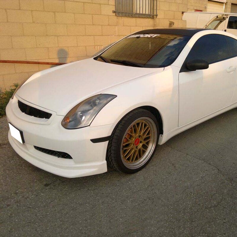 2003-2007 Infiniti G35 2DR Front Bumper Lip Nismo Style Poly-Urethane