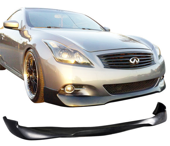 2014 Infiniti Q60 2DR Coupe EVO Polyurethane Front Bumper Lip - IKN-BLF-IG37208RA-PU