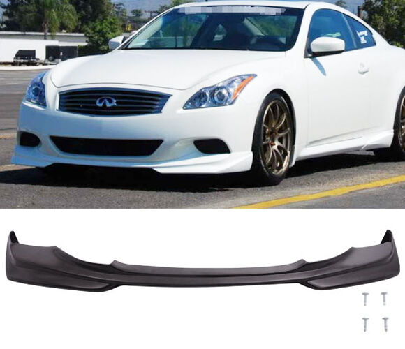2011-2014 Infiniti G37X AWD 2DR Coupe Type-J Polyurethane Front Bumper Lip - IKN-BLF-IG372J-PU