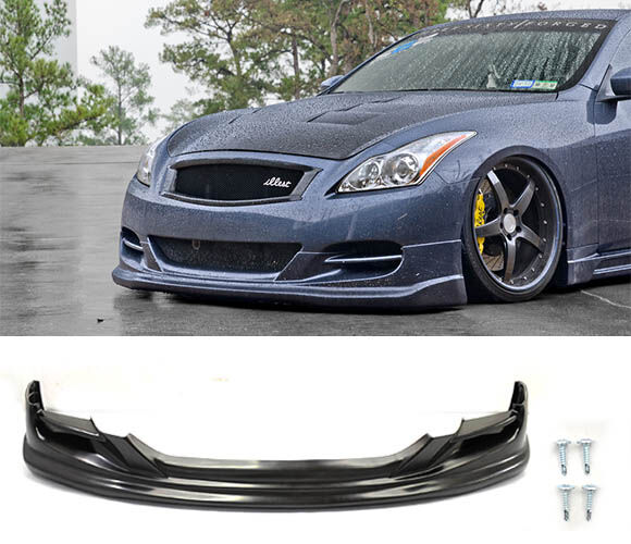 2011-2013 Infiniti G37X AWD 2DR Coupe TS Polyurethane Front Bumper Lip - IKN-BLF-IG372TSP-PU