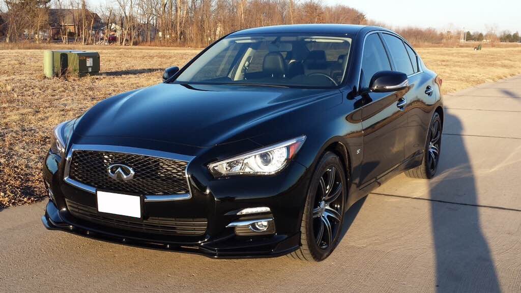2014-2017 Infiniti Q50 Type-T Polyurethane Front Bumper Lip