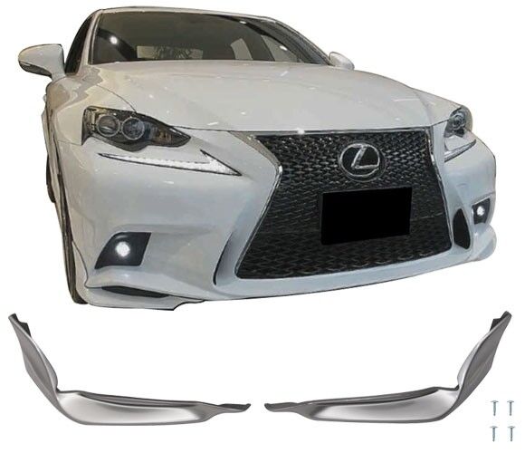 2014-2016 Lexus IS250 TRD Front Lip Splitter Painted #1J7 Sonic Titanium Metallic - BLF-LIS14TRD2P-1J7