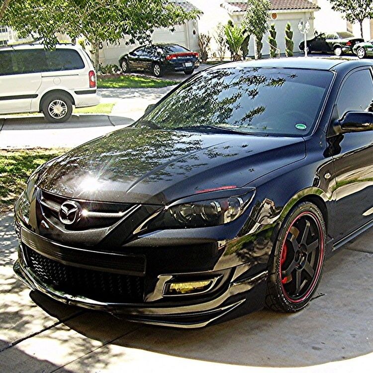 2007-2009 Mazda 3 5DR Front Bumper Lip MS Style Poly-Urethane