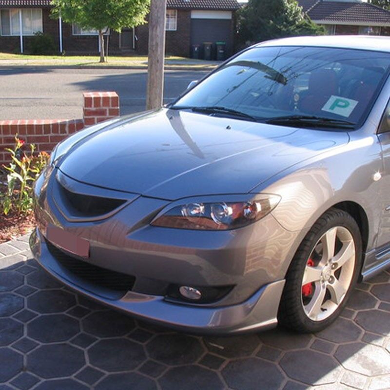 2004-2005 Mazda 3 4DR Front Bumper Lip K-Style Poly-Urethane