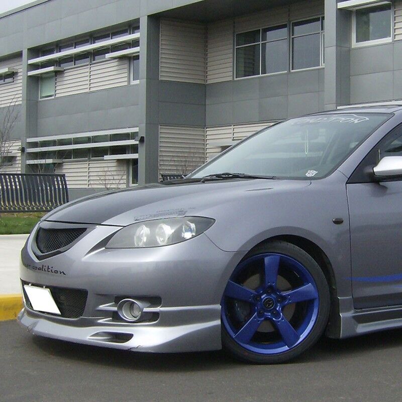 2004-2006 Mazda 3 4DR Front Bumper Lip K-Style Poly-Urethane