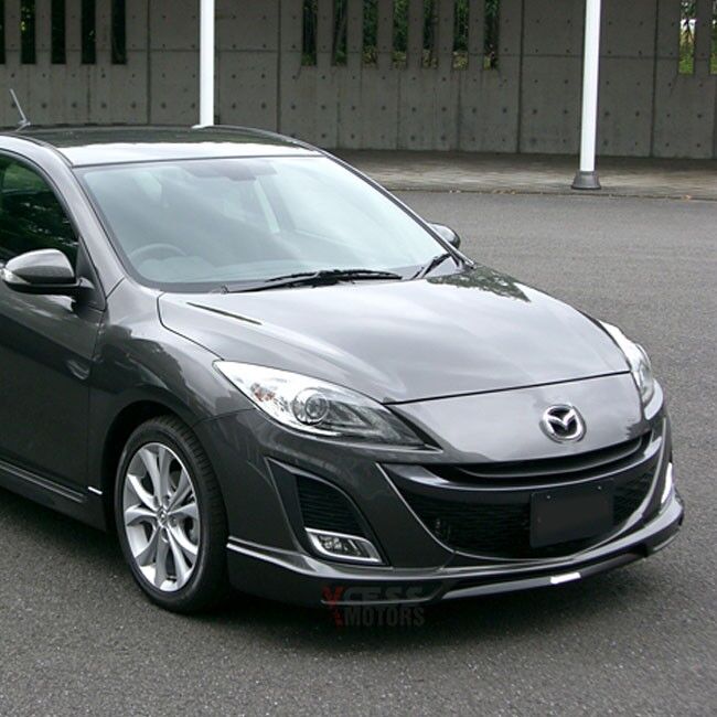 2009-2011 Mazda 3 Front Bumper Lip KEN Style Poly-Urethane