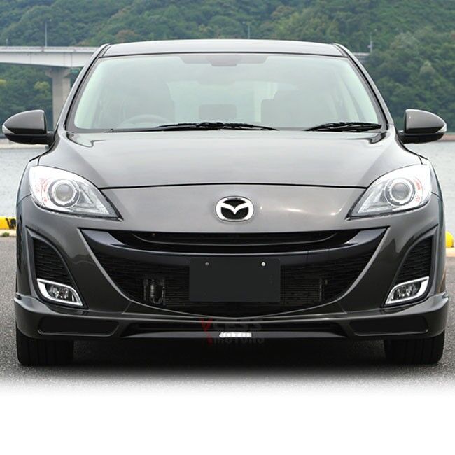 2009-2011 Mazda 3 Front Bumper Lip KEN Style Poly-Urethane