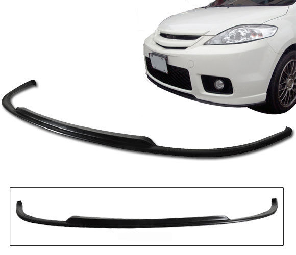 2006-2007 Mazda 5 Front Bumper Lip DS Style Poly-Urethane - BLF-MAZ506DS-PU