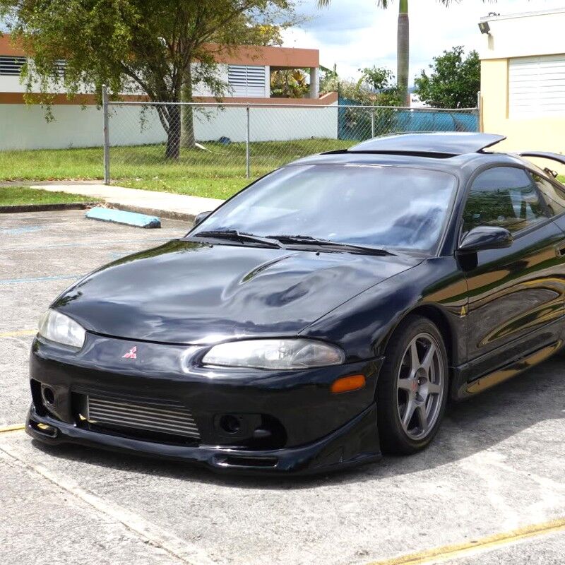 1997-1999 Mitsubishi Eclipse Front Bumper Lip Jp-Style Poly-Urethane