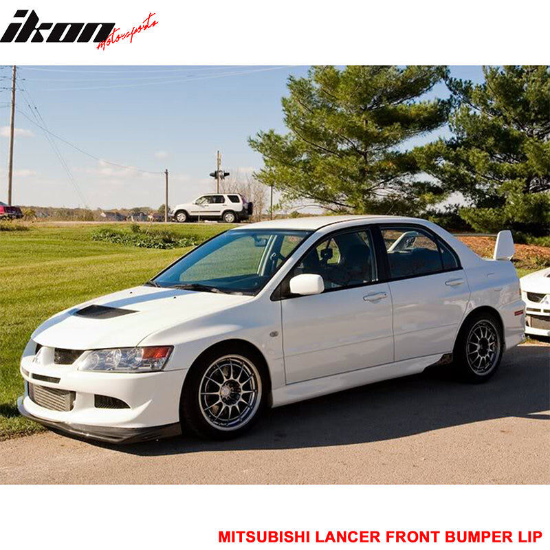 2003-2005 Mitsubishi Lancer EVO 8 Vill Style Polyurethane Front Bumper Lip Spoiler