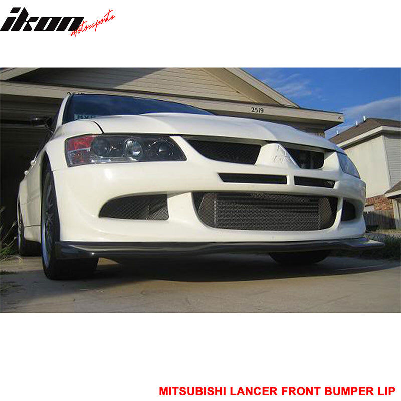 2003-2005 Mitsubishi Lancer EVO 8 Vill Style Polyurethane Front Bumper Lip Spoiler