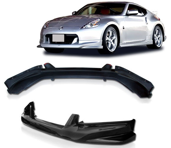 2009-2012 Nissan 370z Front Bumper Lip Nismo Style Poly-Urethane - BLF-N3709NS-P