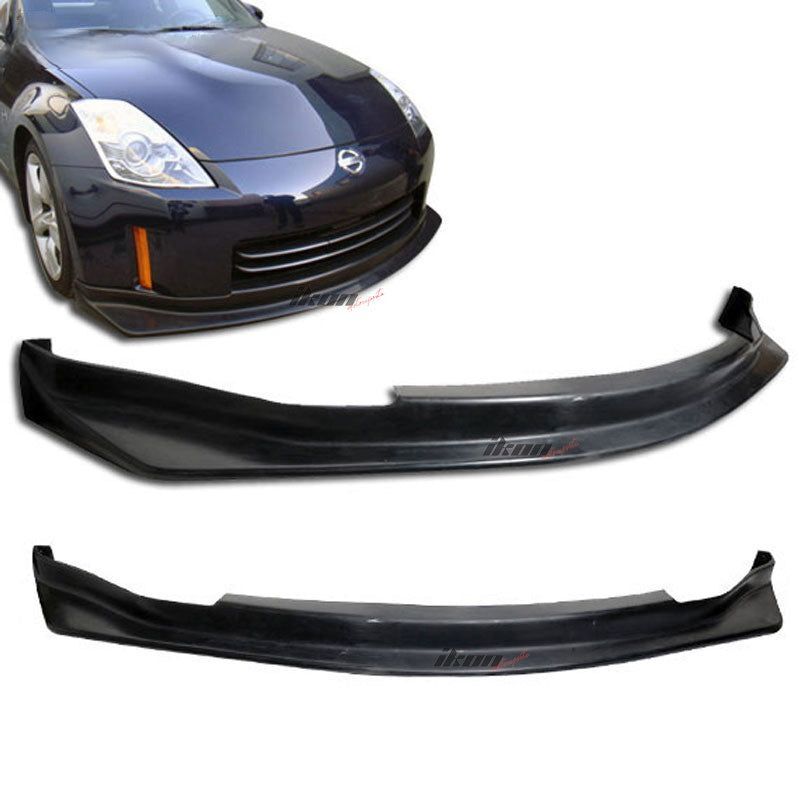 2006-2009 Nissan 350z Coupe JDM N-S Style Polyurethane Front Bumper Lip Spoiler - BLF-NS3506SP