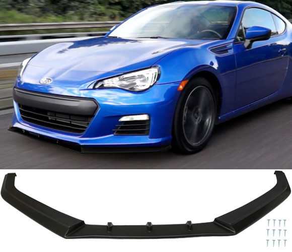 2013-2016 Subaru BRZ Ikon-V3 Polyurethane Front Bumper Lip - IKN-BLF-SBRZ13IK3-PU