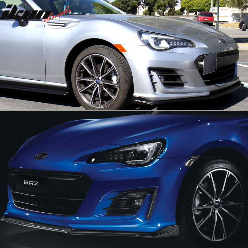 2017-2020 Subaru BRZ STI Style Polyurethane Black Front Bumper Lip