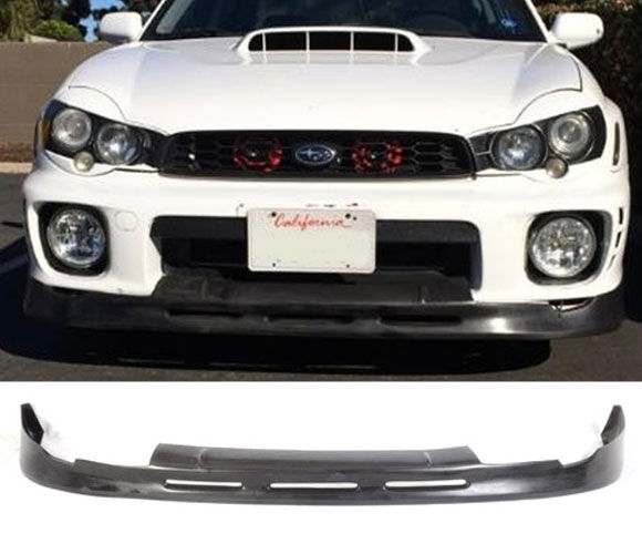 2002-2003 Subari Impreza WRX P-1 Style Poly-Urethane Front Bumper Lip