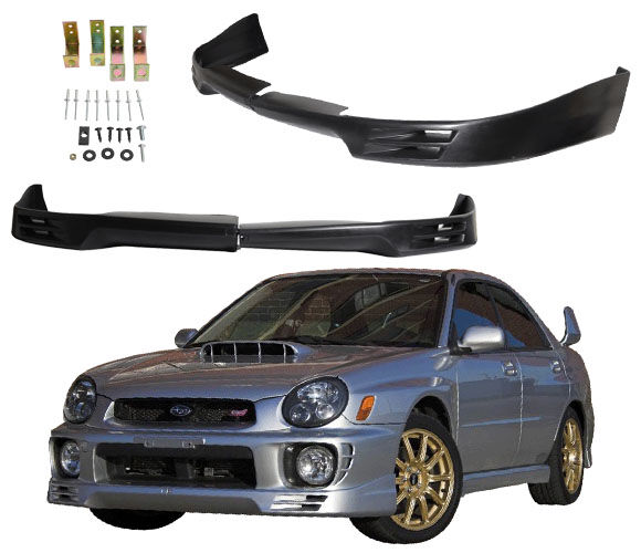 2002-2003 Subaru Impreza WRX Front Lip V2 Style Poly-Urethane - BLF-SI02V2-P