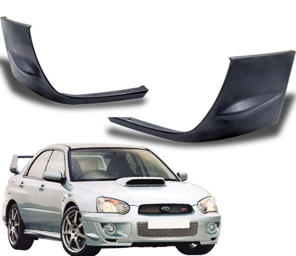 2004-2005 Subaru Impreza WRX Front Lip STI Style 2PC Poly-Urethane - BLF-SI042ST