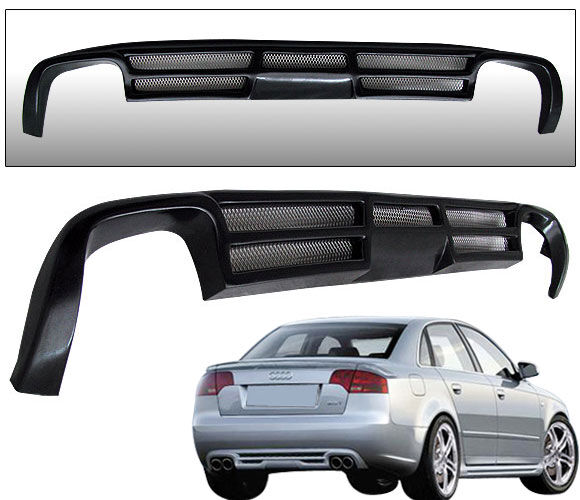 2006-2008 Audi A4 Rear Bumper Lip Type-A Poly-Urethane - BLR-AA407A-PU