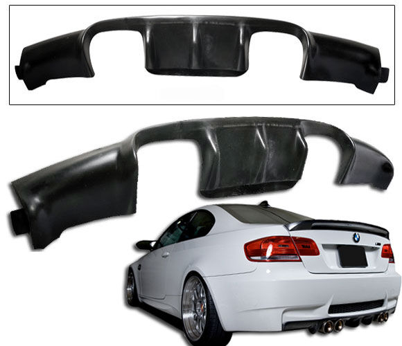 2008-2011 BMW E92 M3 Rear Bumper Lip Vortex Style Poly-Urethane - BLR-BE92M3V-PU