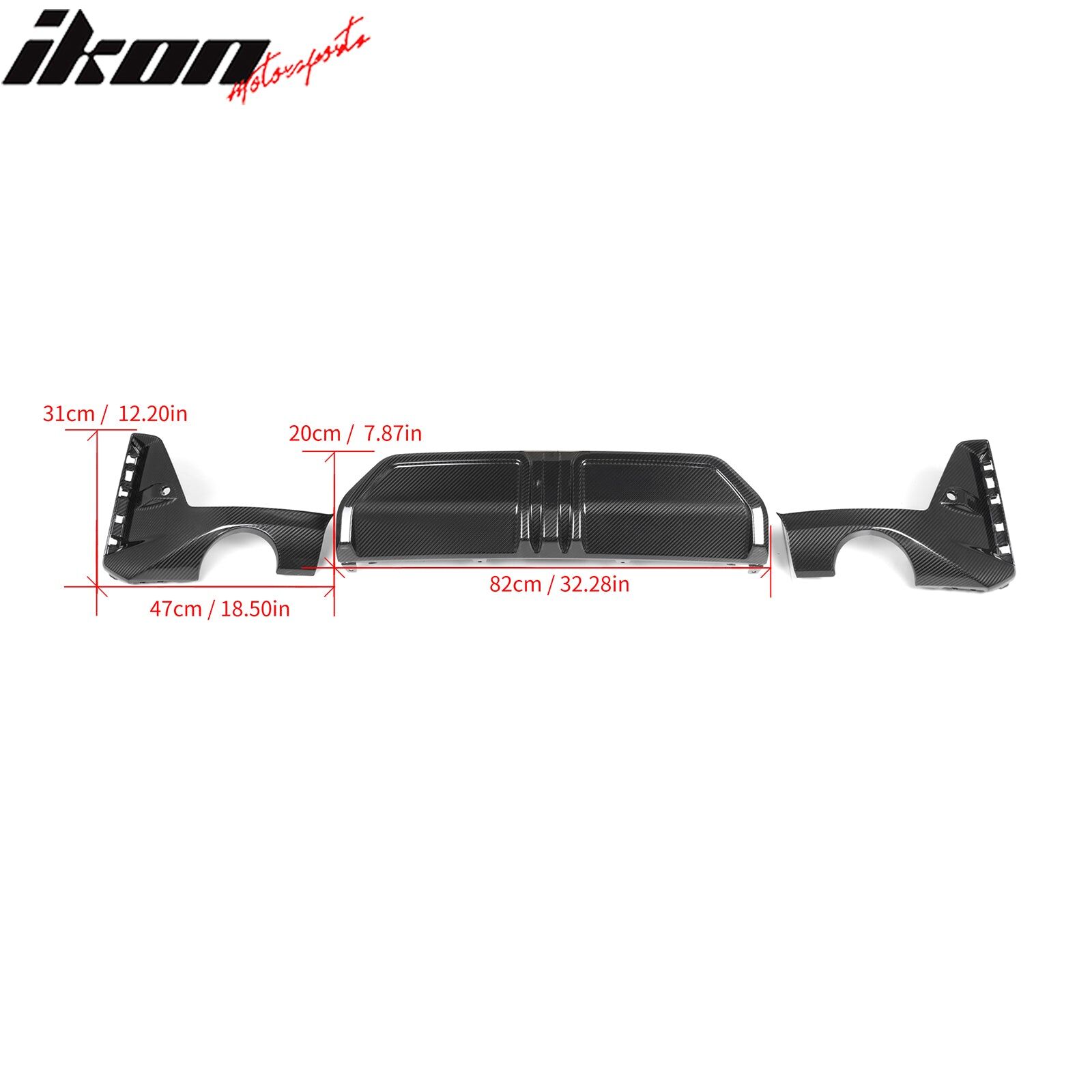 2023-2024 BMW 3-Series G20 LCI M-Performance Style Dry Carbon Fiber Rear Lip