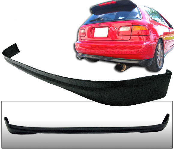 1992-1995 Honda Civic Rear Bumper Lip Poly-Urethane - BLR-HC92