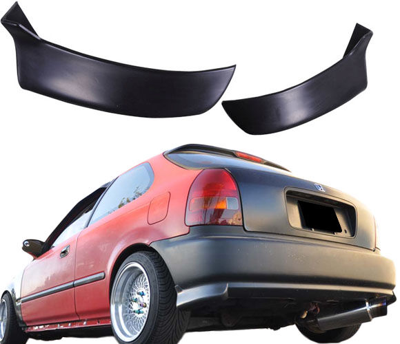 1996-2000 Honda Civic 3DR Rear Mugen Spats valance 2pcs - BLR-HC963-2P