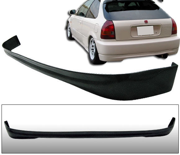 1996-1998 Honda Civic Rear Bumper Lip 3DR Poly-Urethane - BLR-HC963