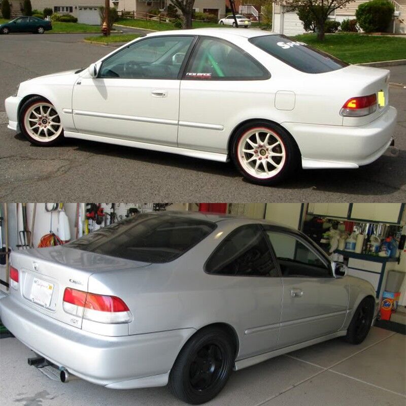 1999-2000 Honda Civic 2 4dr Rear Mugen Spats valance 2pcs