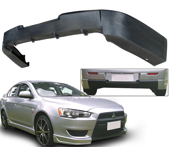 2008-2009 Mitsubishi Lancer Rear Bumper Lip Poly-Urethane - BLR-ML08T-PU