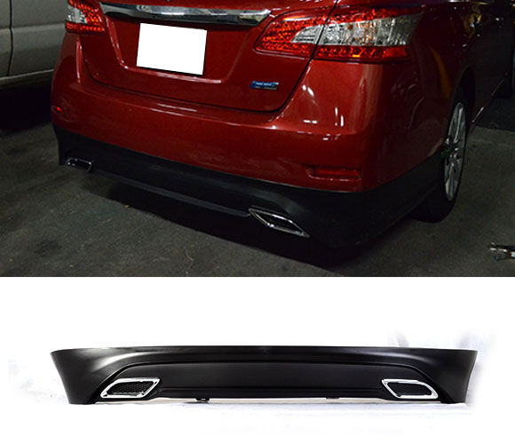 2013-2015 Nissan Sentra OEM Polypropylene Rear Bumper Lip - IKN-BLR-NS13OE-PP
