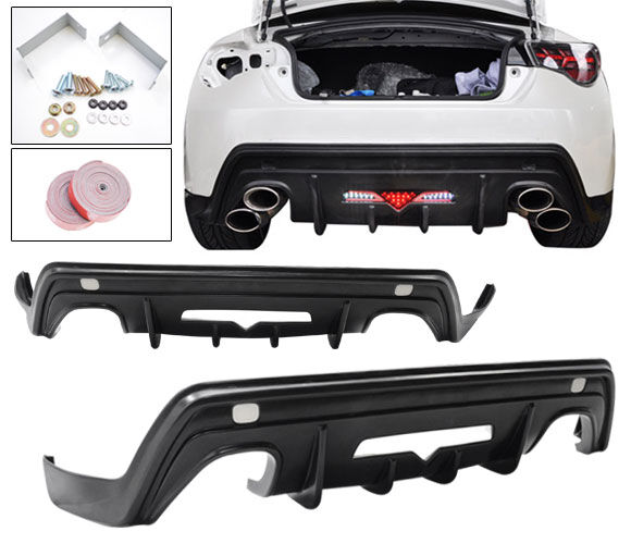 2013-2016 Scion FRS Type-T Polyurethane Rear Bumper Lip - IKN-BLR-SFRS13TOM-PU