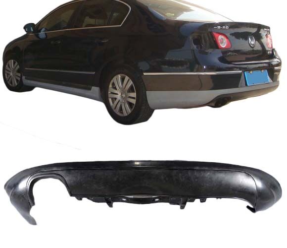 2006-2010 VW Passat Rear Bumper Lip R-Line Style Poly-Urethane - BLR-VP06R-PU