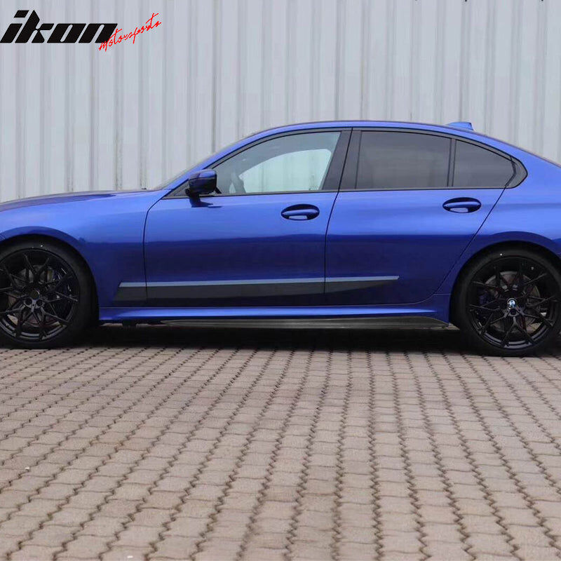 2019-2023 BMW 3-Series G20 M-Performance Style Carbon Fiber Side Skirts